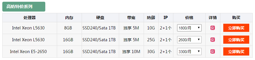 香港高防服务器租用价格多少？