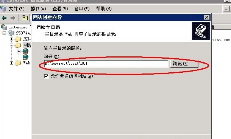 iis设置301跳转