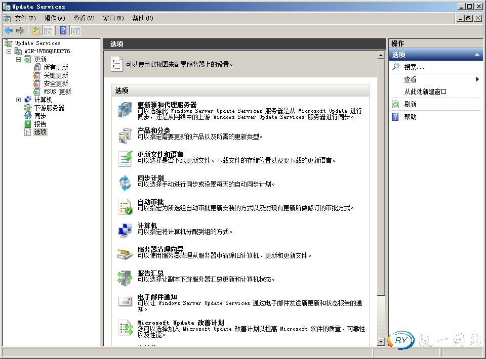 WSUS选项