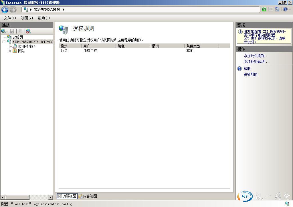 查看网站的授权规则